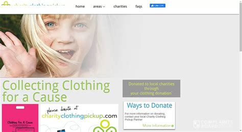 Complaints for Charity Clothing Pickup .